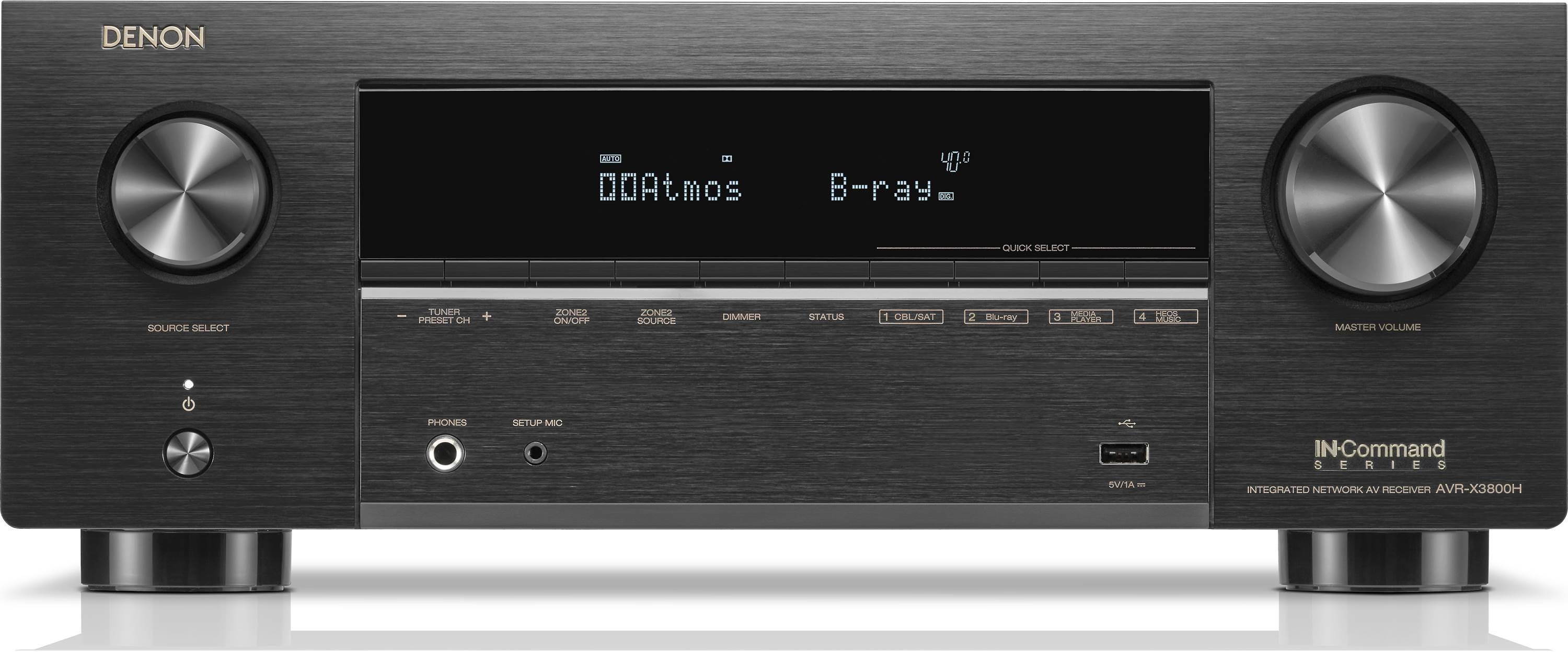 Denon AVR-X3800H 9.4-channel Home Theater Receiver with Dolby Atmos