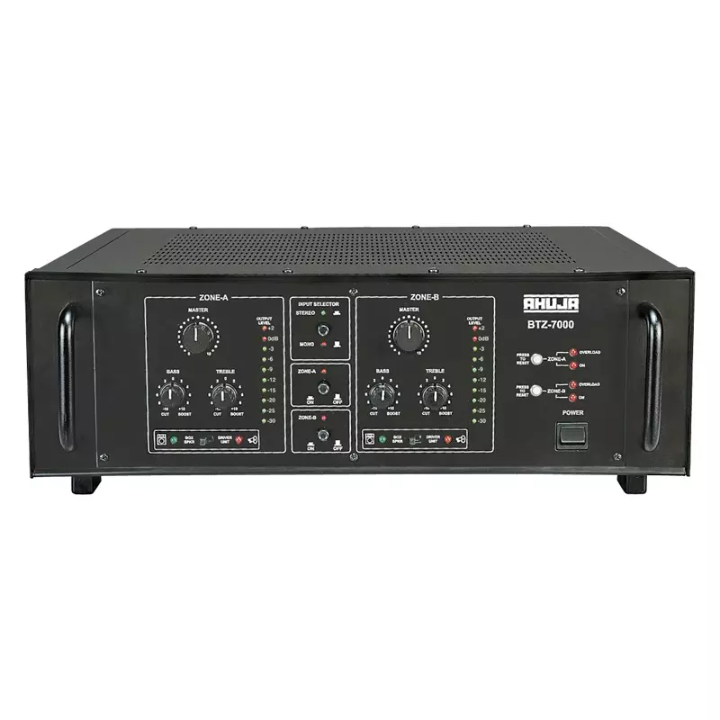 Ahuja 700 W 2 Zone PA Power Amplifiers, BTZ-7000