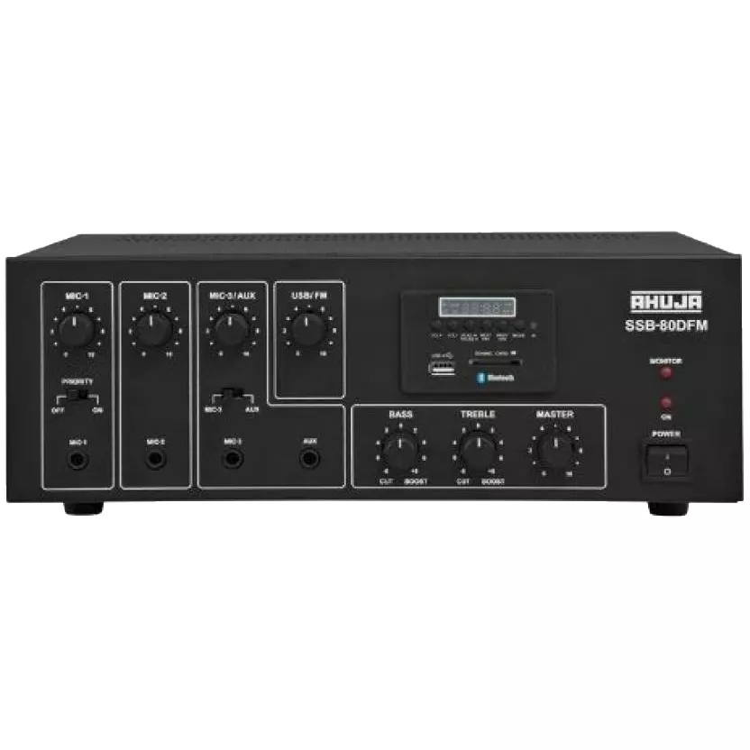 Ahuja 80 Watt Medium PA Mixer Amplifier SSB-80DFM