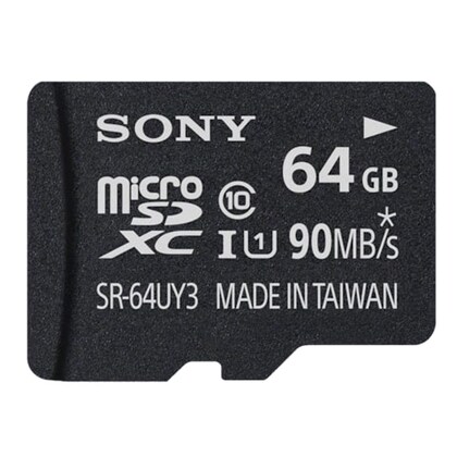 Sony Ultra Plus SR-UY3A Series 64 GB microSDXC Memory Card with Adapter