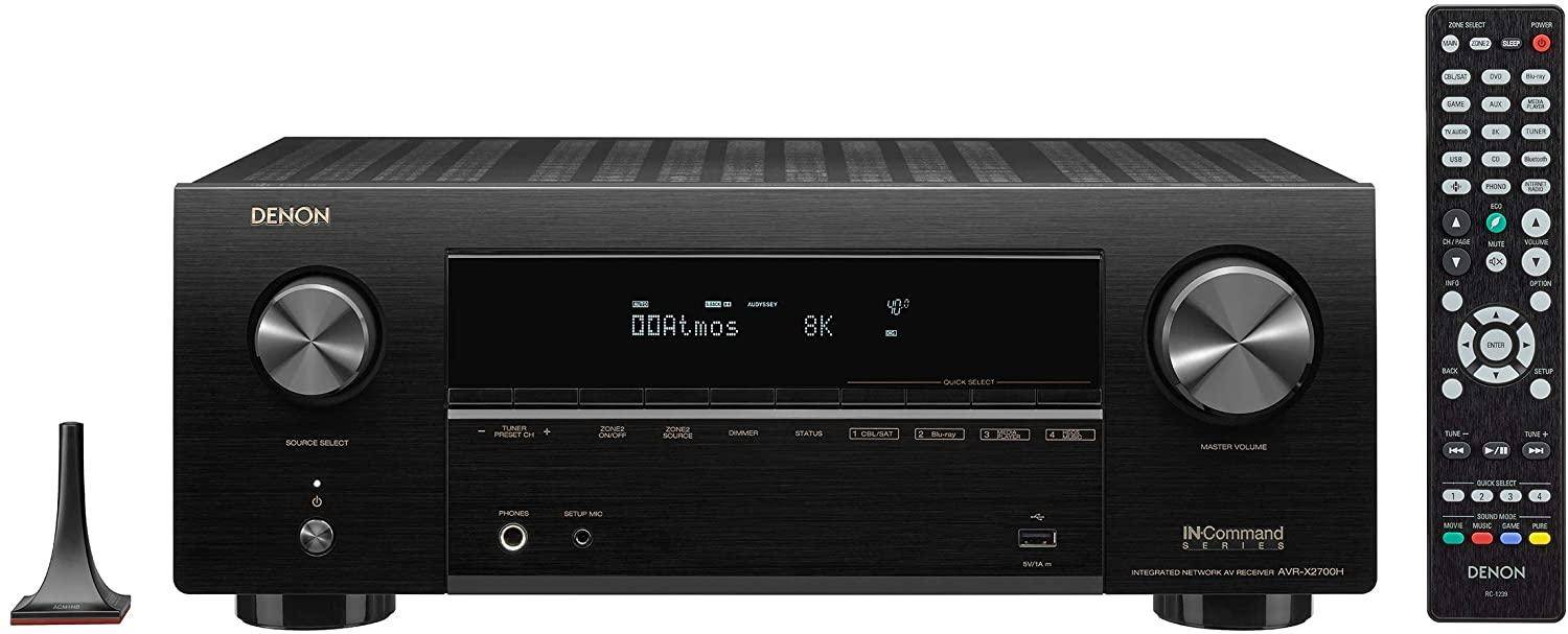 Denon AVR-X2700H 8K Ultra HD 7.2 Channel AV Receiver with 3D Audio